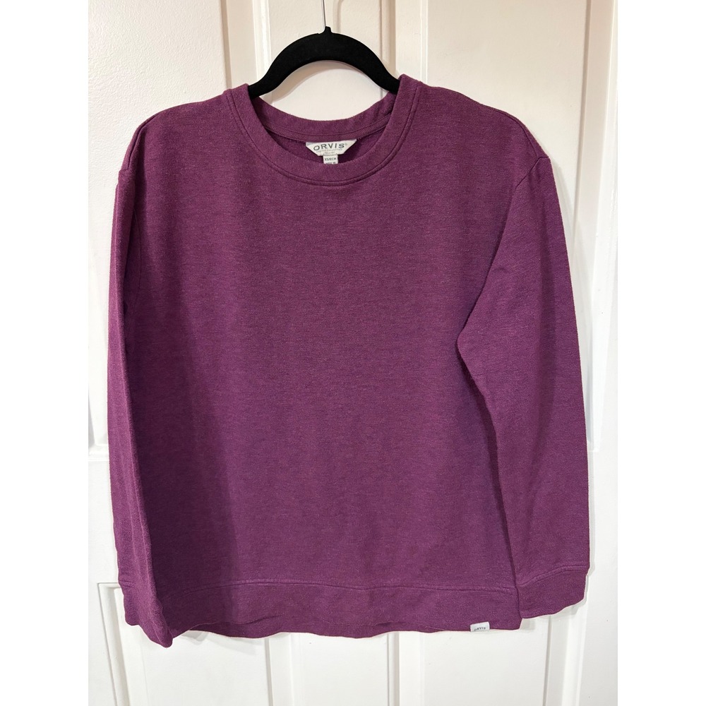 Orvis | Crewneck Modal Blend Sweatshirt | XS || Plum Purple|